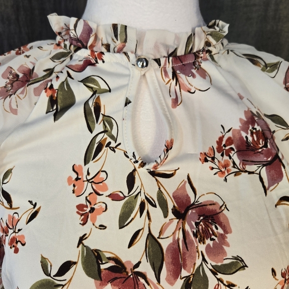 Perseption Concept women's size S multicolored floral blouse - Picture 2 of 7